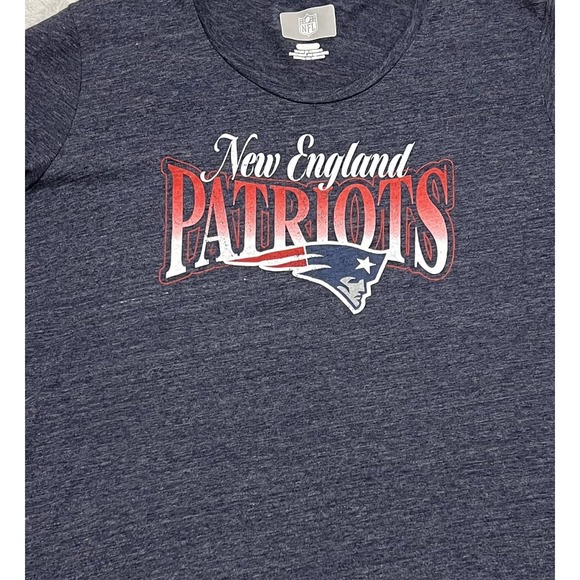 New England Patriots T-Shirt NFL Team Apparel Heather Navy Women's XL NWT - Picture 3 of 7